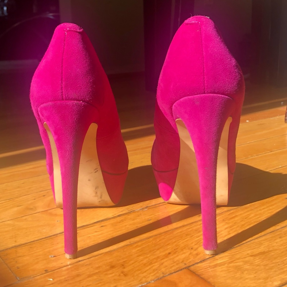 Steve Madden Raspberry Platform Heels - image 3